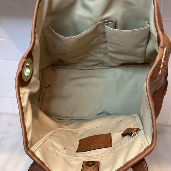 Coach Bag Purse Handbag Leather Hadley Pebble Luxe Grain Duffle Tote Designer - Picture 12 of 16